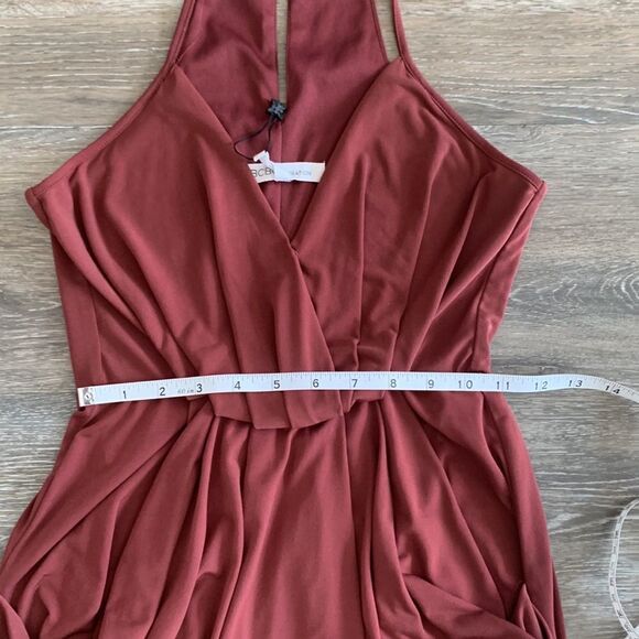 BCBGeneration draped midi dress halter top style sz xs NWOT - Picture 10 of 14